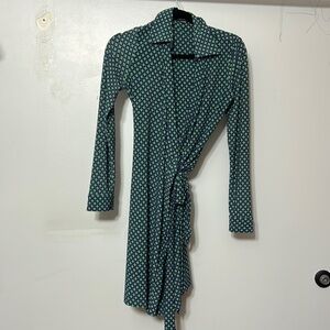 Tommy Hilfiger Green and Blue Midi Dress